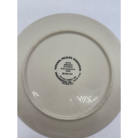 National Wildlife Federation Birds 1986 Set of 3 Collector Plates - Picture 3 of 3